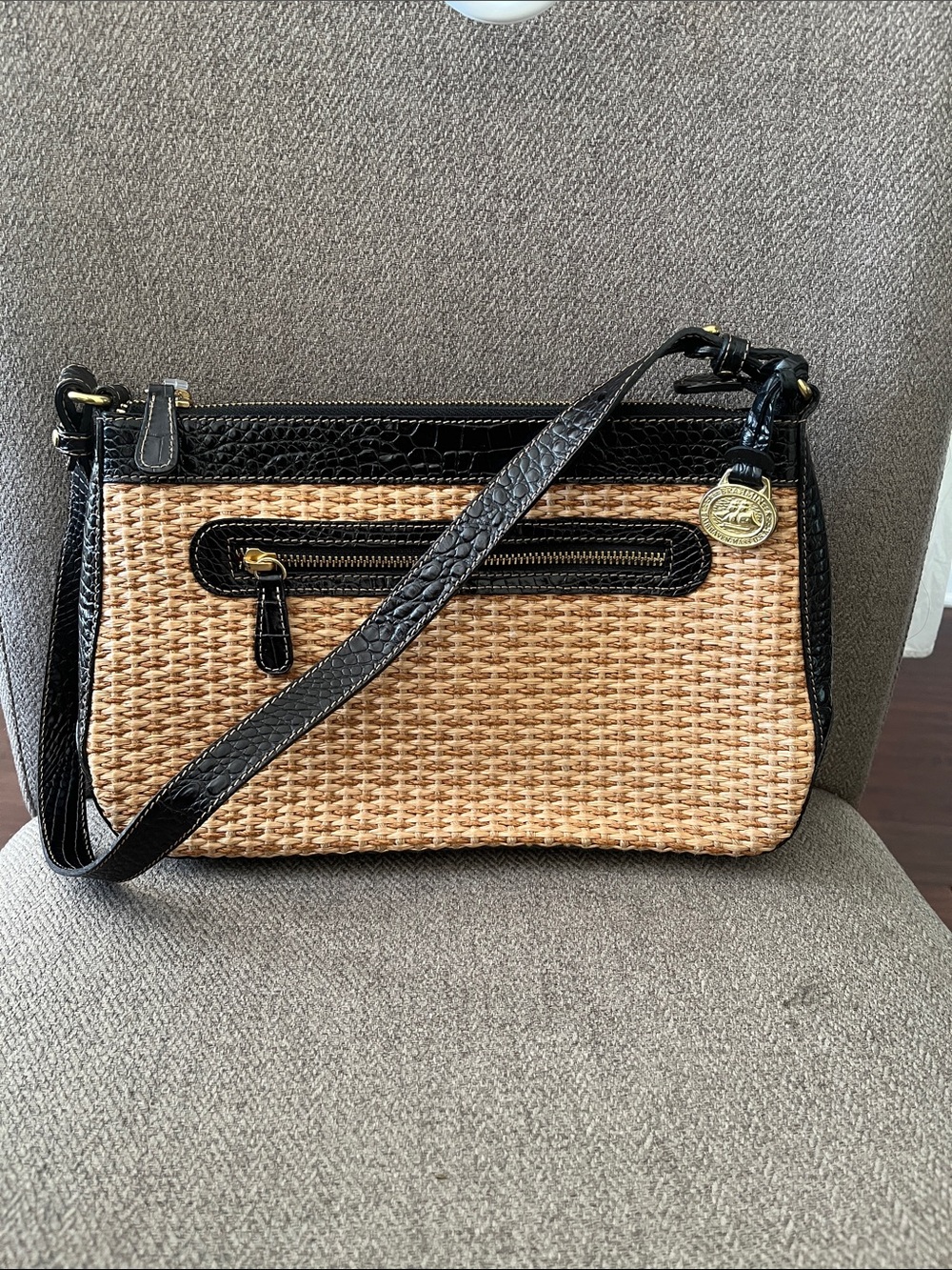 BRAHMIN Woven Mini Bag